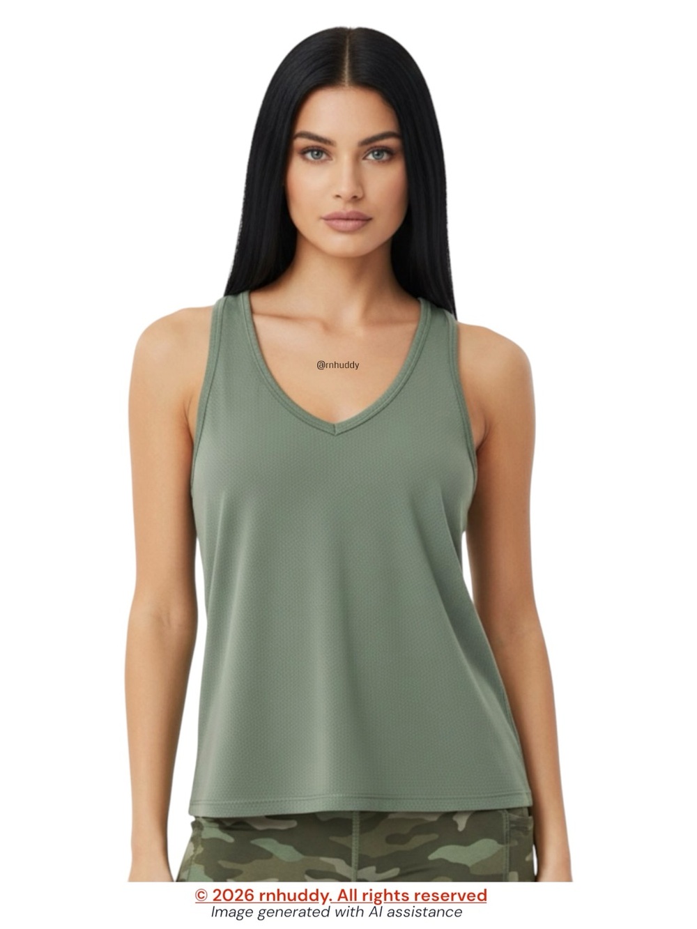 Victorias Secret Sport M light olive tank